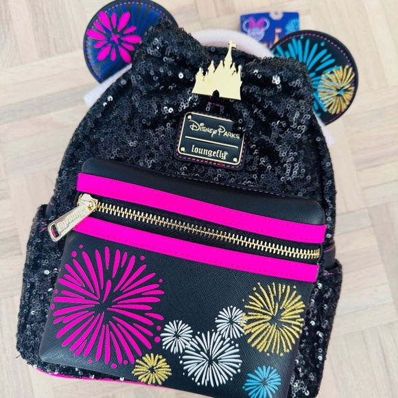 Loungefly Handbags - Disney Parks - Nighttime Fireworks & Castle Finale Loungefly, Limited Release